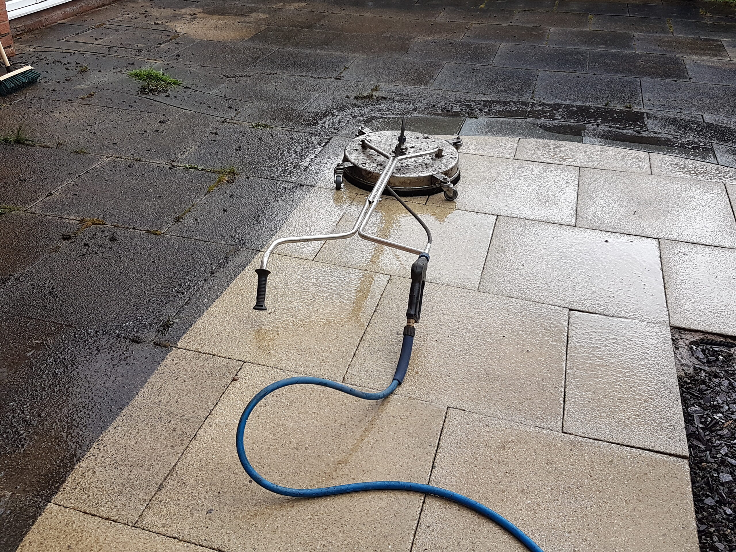 Patio pressure washed in basall common, Coventry